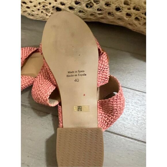 New Anthropologie Gwen Raffia Mules Size 40 - Picture 8 of 8